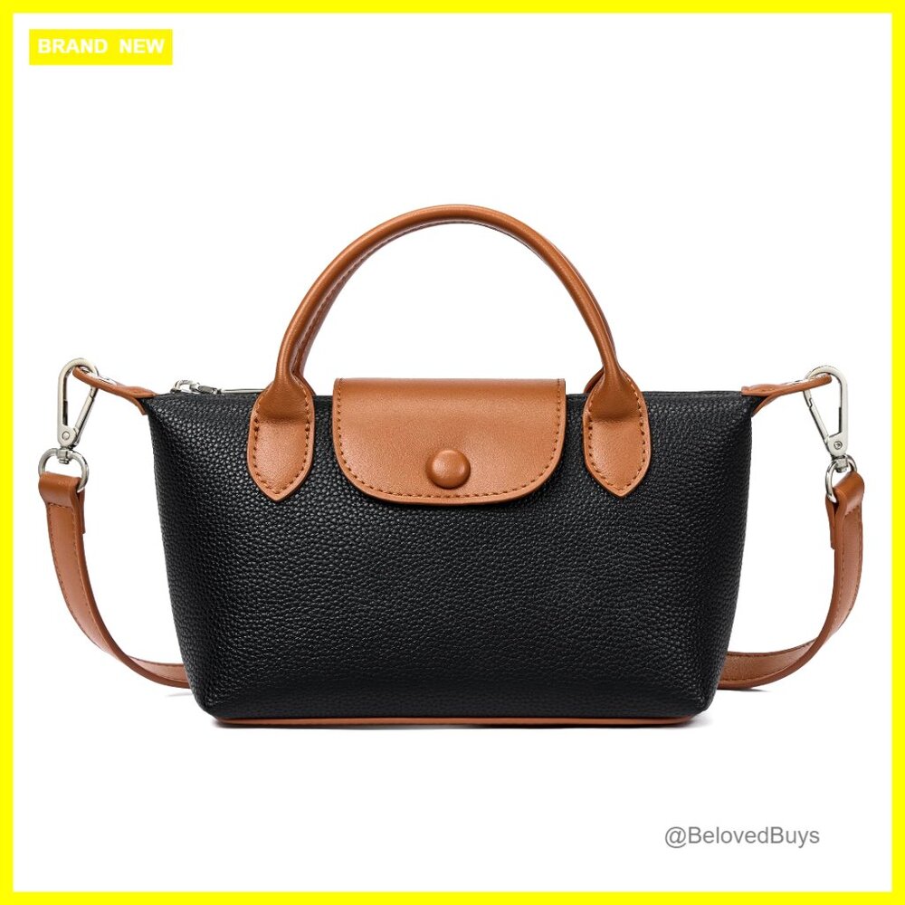 Mini Vegan Leather Crossbody Bag With Adjustable Strap For Everyday Essentials